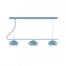 Montclair Light Works CHC436-22 - 5-Light Flare Chandelier, Fern Green