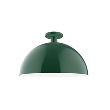 Montclair Light Works FMDX472-42 - 18" Ray Flush Mount, Forest Green