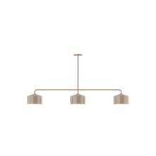 Montclair Light Works MSN419-18 - 3-Light Axis Linear Pendant, Clay
