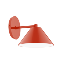 Montclair Light Works SCK421-26 - 8" Pinnacle Wall Sconce, Vermillion