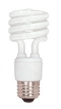 Satco Products Inc. S7223/TF - 15 Watt; Mini Spiral Compact Fluorescent; 5000K; 82 CRI; Medium base; 120 Volt; Shatter Proof