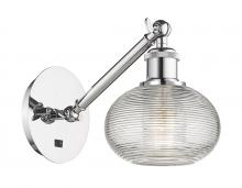 Innovations Lighting 317-1W-PC-G555-6CL - Ithaca - 1 Light - 6 inch - Polished Chrome - Adjustable Sconce