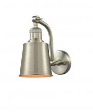 Innovations Lighting 515-1W-SN-M9-SN - Addison 1 Light Sconce - Brushed Satin Nickel
