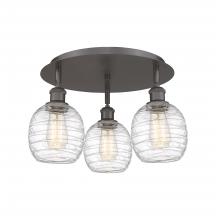 Innovations Lighting 516-3C-OB-G1013 - Belfast - 3 Light - 18 inch - Oil Rubbed Bronze - Flush Mount