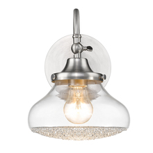 Golden 3417-BA1 PW-CC - Asha 1 Light Bath Vanity