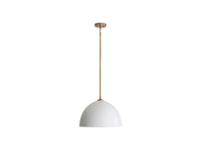 Golden 6950-L MBS-WHT - Shepard Large Pendant in Modern Brass with Matte White