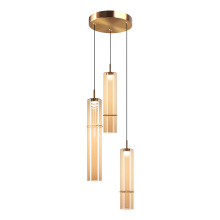 Matteo Lighting C30603AGAM - Bambu Aged Gold Brass Pendant