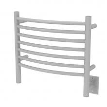 Amba Products HCW-24 - Jeeves Model H Curved 24'' Wide 7 Bar Hardwired Towel Warmer in White