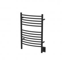 Amba Products ECMB - Jeeves Model E Curved 12 Bar Hardwired Towel Warmer in Matte Black