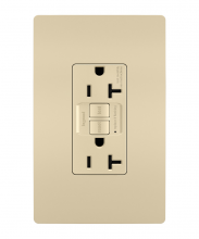 Legrand Radiant 2097TRICCD4 - radiant? Tamper-Resistant 20A Duplex Self-Test GFCI Receptacle with SafeLock? Protection, Ivory