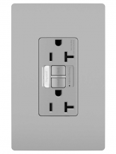 Legrand Radiant 2097NTLTRGRY - radiant Tamper-Resistant 20A Duplex Self-Test GFCI Receptacles wt SafeLock Protection and Night