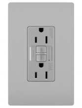 Legrand Radiant 1597TRWRGRY - radiant Tamper-Resistant Weather-Resistant 15A Duplex Self-Test GFCI Receptacles wt SafeLock Pro