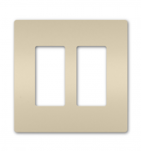 Legrand Radiant RWP262LA - radiant Two-Gang Screwless Wall Plate, Light Almond