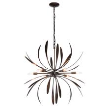 Hubbardton Forge 104350-SKT-07 - Dahlia Chandelier - Dark Smoke