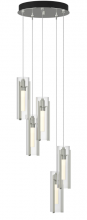Hubbardton Forge 131124-SKT-STND-85-ZM0065 - Exos Glass 5-Light Pendant
