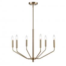 Millennium 8166-MG - Laurell 6-Light Chandelier Ceiling Light Modern Gold