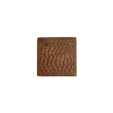 Premier Copper Products T3DBH_PKG4 - 3'' x 3'' Hammered Copper Tile - Quantity 4