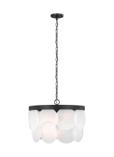 Visual Comfort & Co. Studio Collection 5102506-112 - Mellita Six Light Pendant - Midnight Black