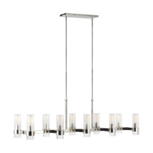 Visual Comfort & Co. Studio Collection CC13810PN - Geneva Linear Chandelier - Polished Nickel