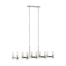 Visual Comfort & Co. Studio Collection CC13810PN - Geneva Linear Chandelier - Polished Nickel