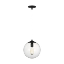 Visual Comfort & Co. Studio Collection 6601801-112 - Leo - Hanging Globe Medium One Light Pendant with Clear Seeded Glass