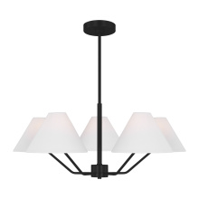Visual Comfort & Co. Studio Collection DJC1005MBK - Burke Medium Chandelier