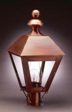 Northeast Lantern 1123-DB-LT3-FST - Post Dark Brass 3 Candelabra Sockets Frosted Glass